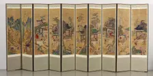 Ten-panel Folding Screen with Scenes of Filial Piety, 18th-19th century. Creator: Unknown