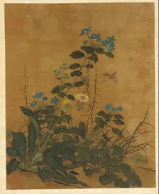 Ten pictures of flowers, fruits and birds, Ming dynasty, 1368-1644. Creator: Unknown