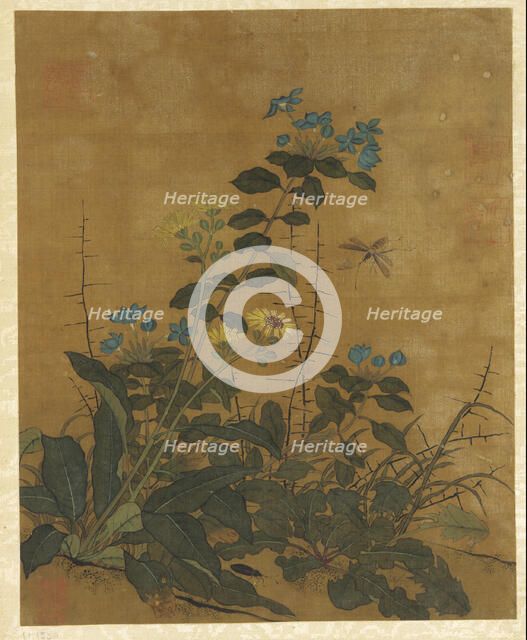 Ten pictures of flowers, fruits and birds, Ming dynasty, 1368-1644. Creator: Unknown.