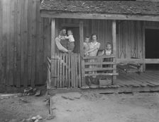 Tenant family with six children who are rural rehabilitation clients, Greene County, Georgia, 1937. Creator: Dorothea Lange
