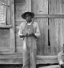Tenant farmer, Chatham County, North Carolina, 1939. Creator: Dorothea Lange