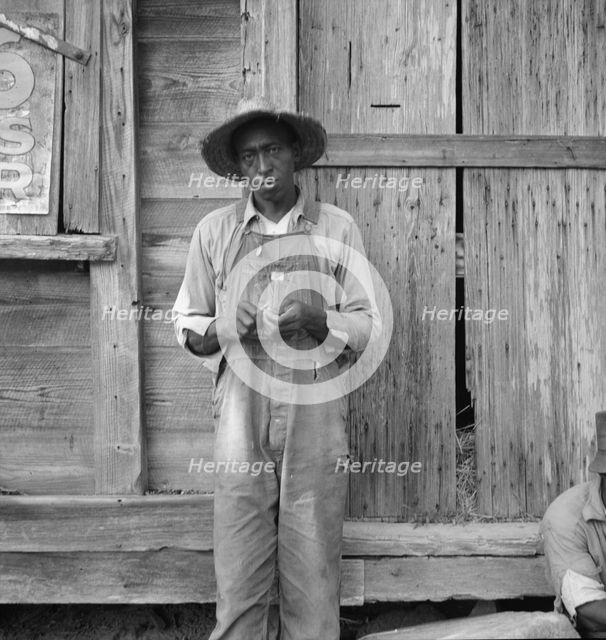 Tenant farmer, Chatham County, North Carolina, 1939. Creator: Dorothea Lange.