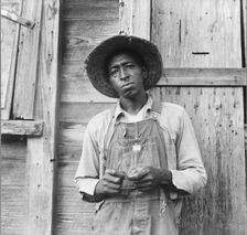Tenant farmer, Chatham County, North Carolina, 1939. Creator: Dorothea Lange