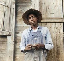 Tenant farmer, Chatham County, North Carolina, 1939. Creator: Dorothea Lange