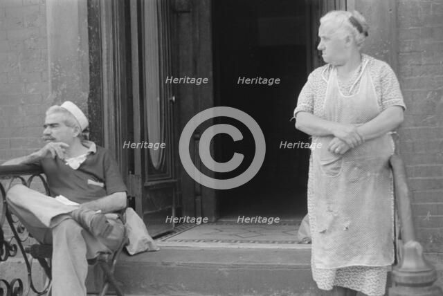 Tenants, 61st Street between 1st and 3rd Avenues, New York, 1938. Creator: Walker Evans.
