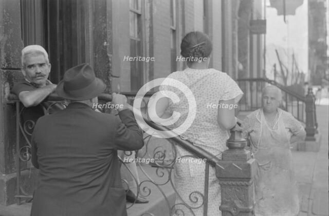 Tenants, 61st Street between 1st and 3rd Avenues, New York, 1938. Creator: Walker Evans.