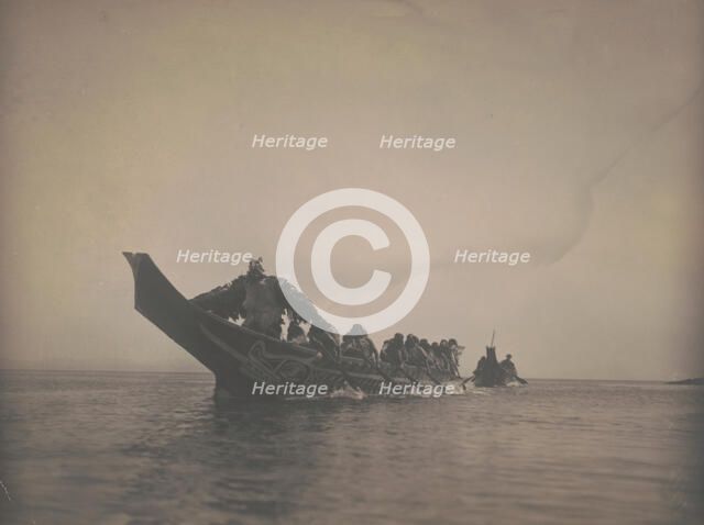 Tenaktak wedding guests, c1914. Creator: Edward Sheriff Curtis.