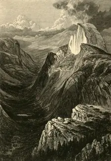 Tenaya Canon, from Glacier Point 1872. Creator: John Filmer