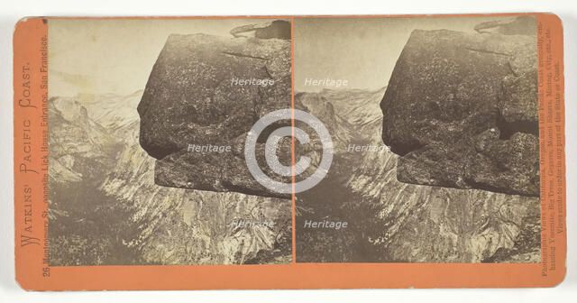 Tenaya Canyon from Glacier Point, Yosemite, 1861/76. Creator: Carleton Emmons Watkins.