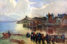 Tenby Castle and harbour, Pembrokeshire, Wales, 1924-1926. Artist: Louis Burleigh Bruhl