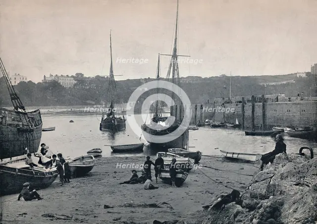 'Tenby - In the Harbour', 1895. Artist: Unknown.