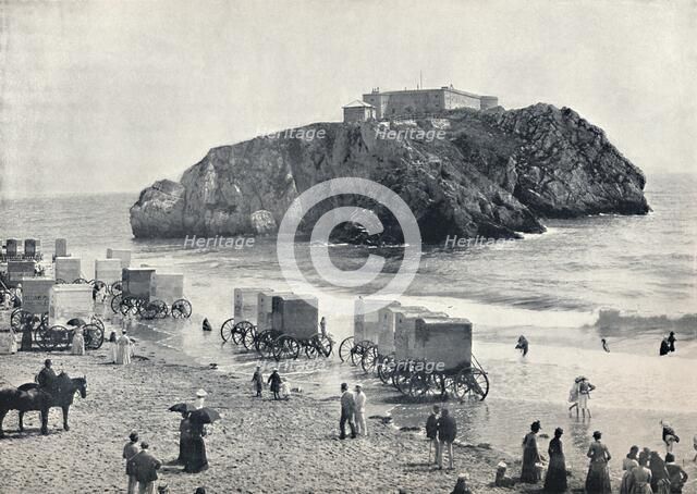 'Tenby - St. Catherine's Rock and Fort', 1895. Artist: Unknown.