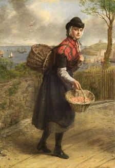 Tenby prawnseller 1839-1909. Artist: William Powell Frith