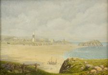 Tenby, the beach 1870-1927. Artist: Isambard Owen