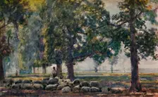 Tending the Flocks c1895. Artist: John William Buxton Knight