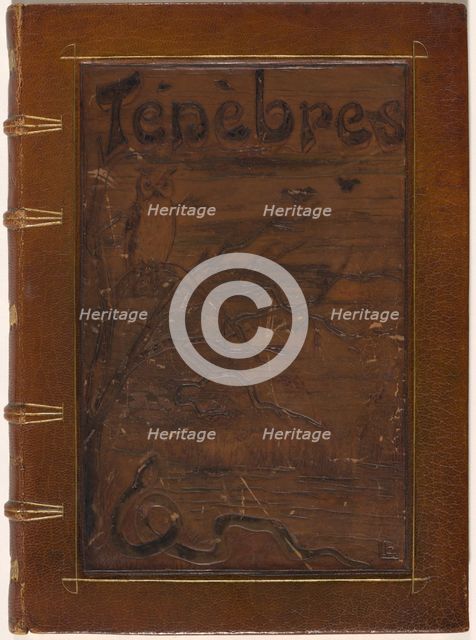 Ténèbres, 1892. Creators: Odilon Redon, Iwan Gilkin.