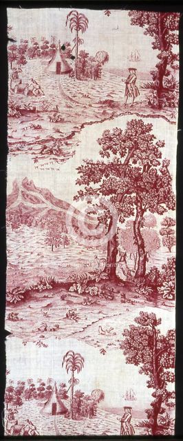 Tenian (Furnishing Fabric), Middlesex, c. 1785. Creator: Bromley Hall.