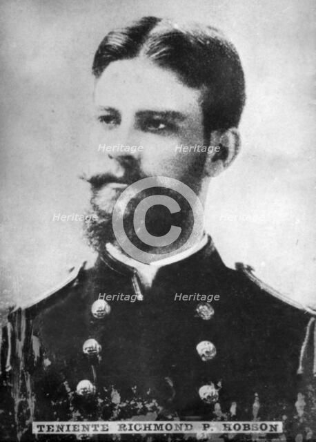 Teniente Richmond Pearson Hobson (1870-1937), United States Navy Rear Admiral, c1910. Artist: Unknown