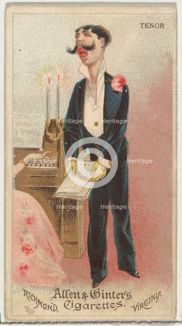 Tenor, from World's Dudes series (N31) for Allen & Ginter Cigarettes, 1888. Creator: Allen & Ginter.