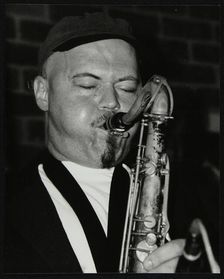 Tenor saxophonist Dale Barlow playing at The Fairway, Welwyn Garden City, Hertfordshire, 1996. Artist: Denis Williams