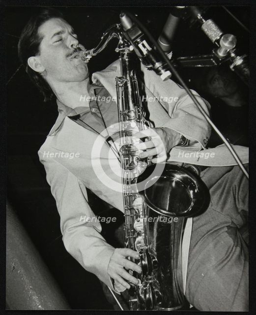 Tenor saxophonist Scott Hamilton playing at Pizza Express, London, 16 February 1979. Artist: Denis Williams