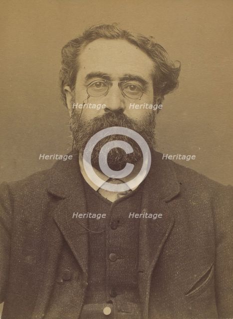 Tennevin. Alexandre. 48 ans, né à Paris. Comptable. Anarchiste. 19/3/94., 1894. Creator: Alphonse Bertillon.