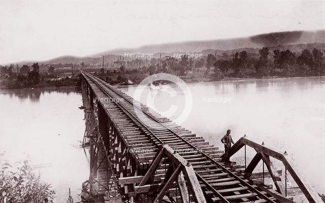 Tennessee River at Bridgeport, ca. 1864. Creator: George N. Barnard.