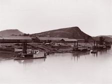 Tennessee River at Chattanooga (81 Lookout Mountain Spur), ca. 1864. Creator: George N. Barnard