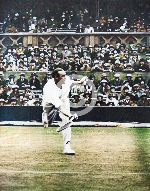Tennis match on Centre Court at Wimbledon, c1930s, (1935). Creator: Unknown.