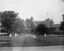 Tennis at Manhansett [sic] House, Shelter Island, N.Y., c1904. Creator: Unknown