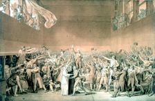 Tennis Court Oath, June 20 1789 Paris (1791). Artist: Jacques-Louis David