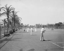 Tennis courts, Palm Beach, Fla., between 1900 and 1906. Creator: Unknown
