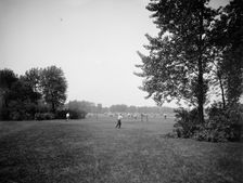 Tennis grounds, Washington Park, Chicago, Ill., between 1900 and 1910. Creator: Unknown
