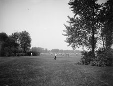 Tennis grounds, Washington Park, Chicago, Ill., between 1900 and 1910. Creator: Unknown