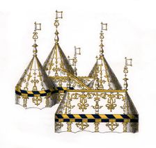 Tent design, 16th century, (1843).Artist: Henry Shaw
