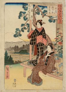 Tenth Month: Memorial Service in Zoshigaya (Famous Views of Annual Events in the Eastern... 1854. Creator: Ando Hiroshige
