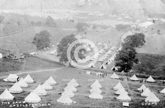 Tents at Castleton, 1904.Artist: Shefo