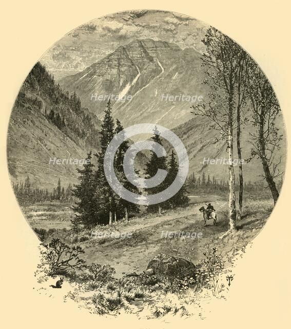 'Teocalli Mountain', 1874.  Creator: J. G. Smithwick.