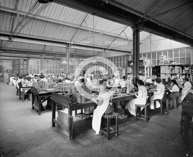 Teofani Cigarette Factory, Brixton, London, 1916. Artist: Bedford Lemere and Company