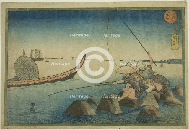 Teppozu, from the series "Famous Places in the Eastern Capital (Toto meisho)", c. 1832/33. Creator: Utagawa Kuniyoshi.