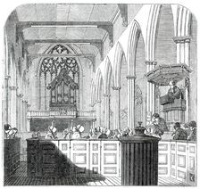 Tercentenary Service at the Dutch Church, Austin Friars, 1850. Creator: Unknown