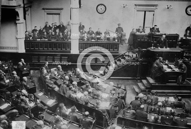 (Terauchi?) addressing Lower House, Japan, 1917. Creator: Bain News Service.