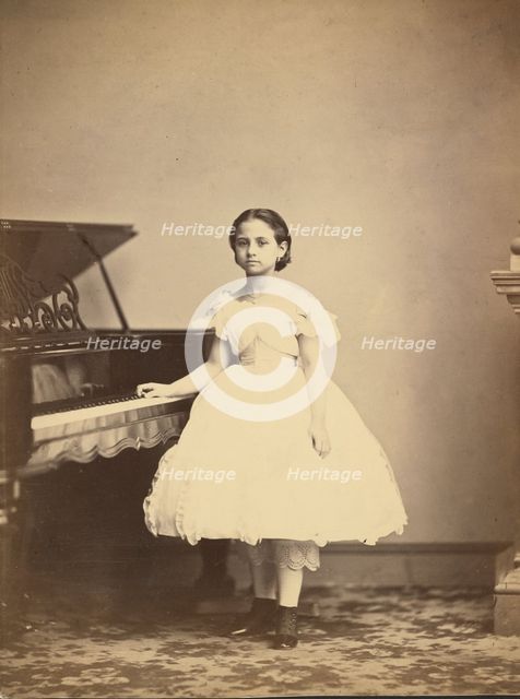 Teresa Carreño, about 1862. Creator: Studio of Mathew B Brady.