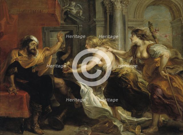 Tereus Confronted with the Head of his Son Itys, 1636-1638. Artist: Rubens, Pieter Paul (1577-1640)