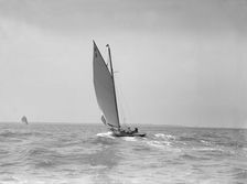Termagent an early gaff rigged 8 Metre sailing yacht, 1911. Creator: Kirk & Sons of Cowes