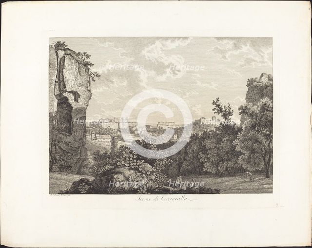 Terme di Caracalla, 1793. Creator: Albert Christoph Dies.