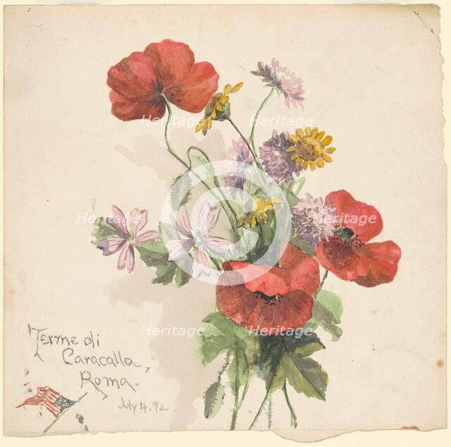 Terme di Caracalla, Roma, 1892. Creator: Marietta Minnigerode Andrews.