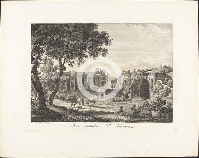 Terme publiche in villa Adriana, 1794. Creator: Albert Christoph Dies.