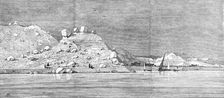 Termination of the Arabian Mountain Range on the right bank of the Nile near Edfou, 1883. Creator: Unknown