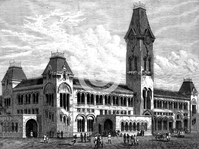 Terminus of the Madras Railway, 1873. Creator: Unknown.